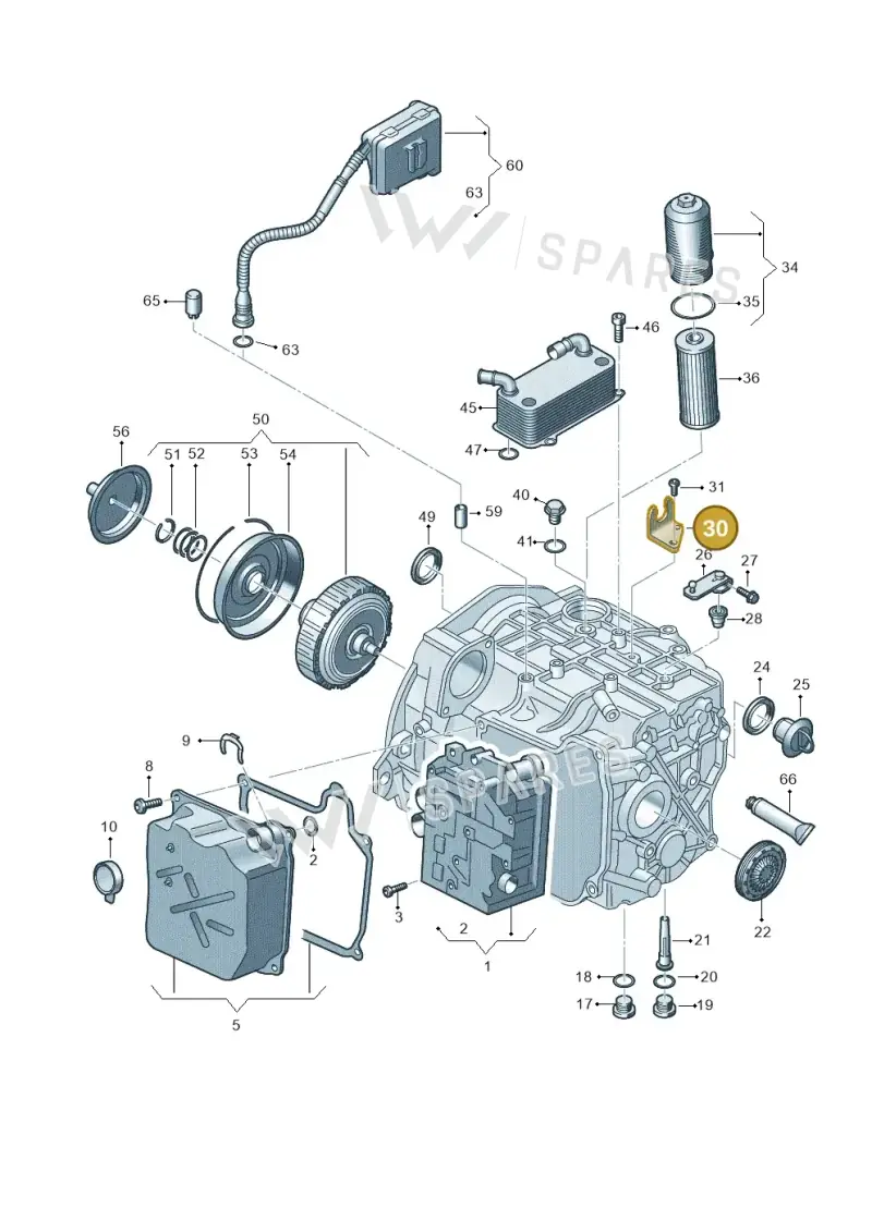 0BH321397 — Audi Q3 quattro (2018-2019) diagram 793321780, position 30