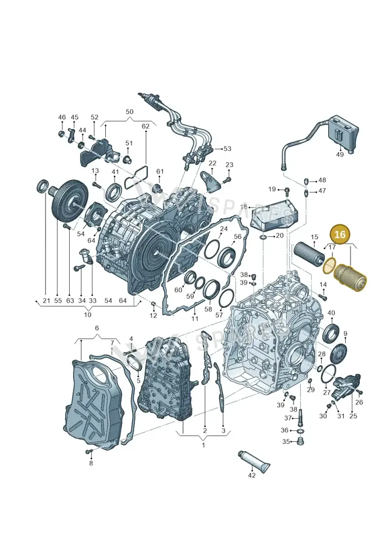 0BH325159D — Audi A3 Sportback (2016-2020) diagram 890321600, position 16