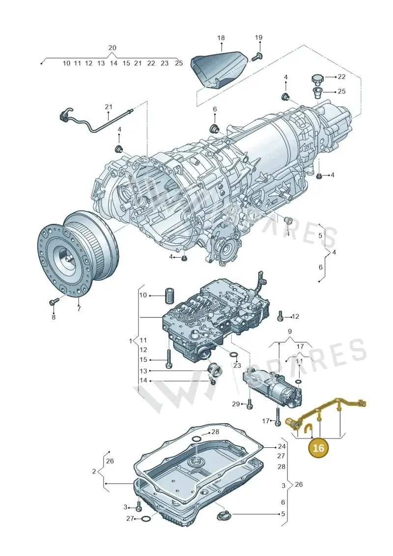 0BW927363B — Audi Q5 (2016-2020) diagram 896325800, position 16