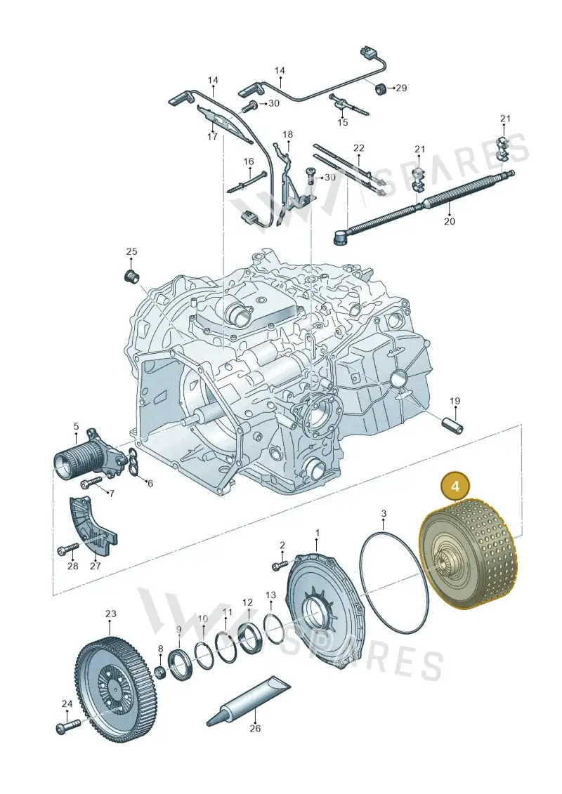 0BZ141029C — Audi R8 Spyder (2015-2024) diagram 752321600, position 4
