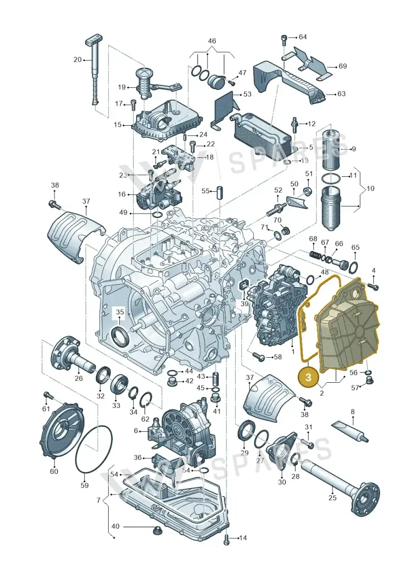 0BZ321116 — Audi R8 Spyder (2015-2024) diagram 872325500, position 3