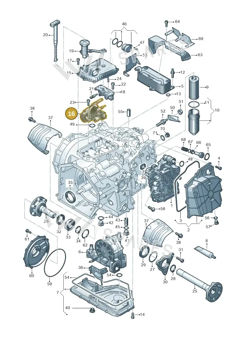 0BZ325151H — Audi R8 Spyder (2015-2024) diagram 872325500, position 16