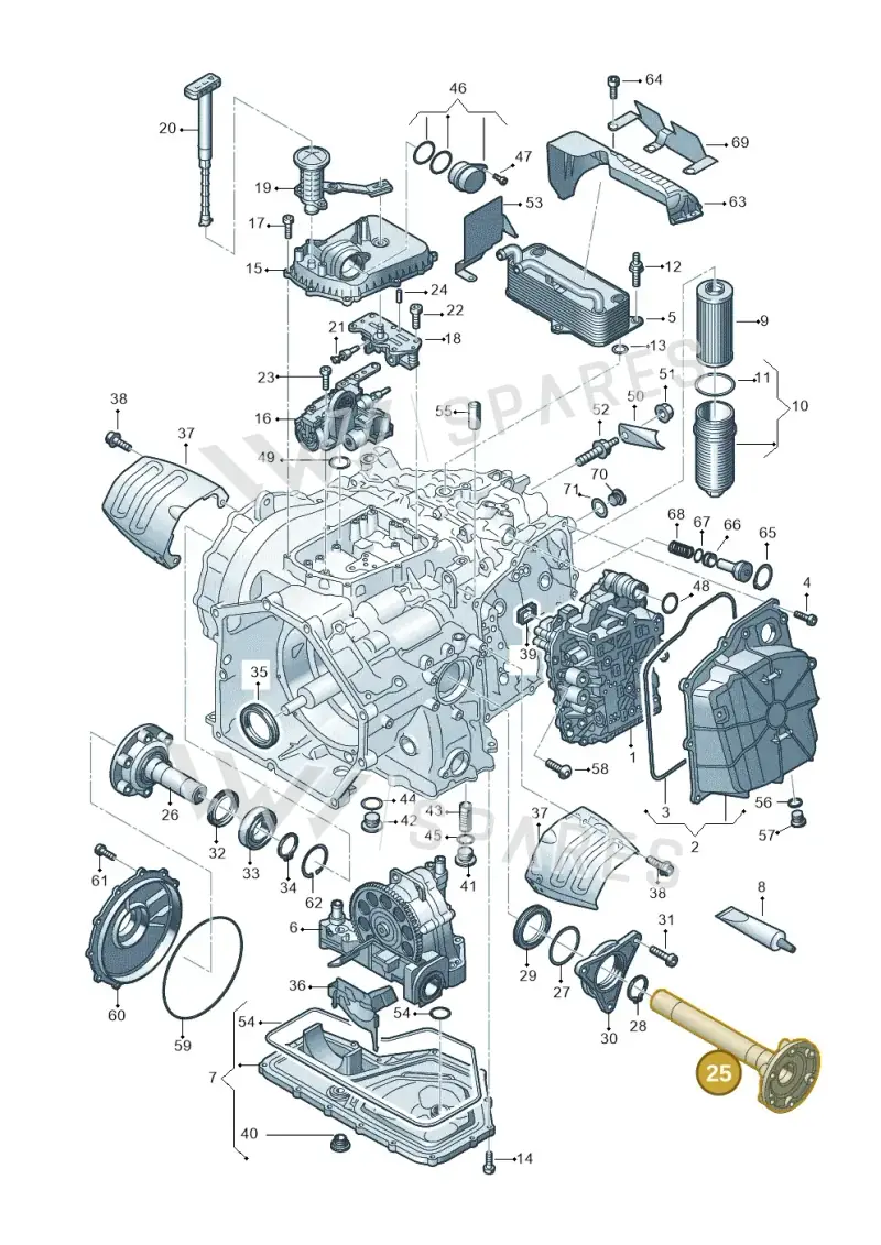 0BZ525357 — Audi R8 Spyder (2015-2024) diagram 872325500, position 25
