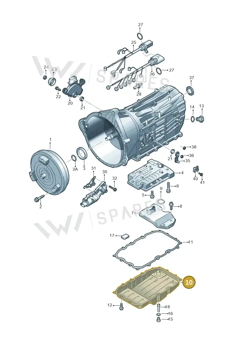 0C8321361 — Audi Q7 qu. 3.0 TDI (2009-2015) diagram 693321600, position 10