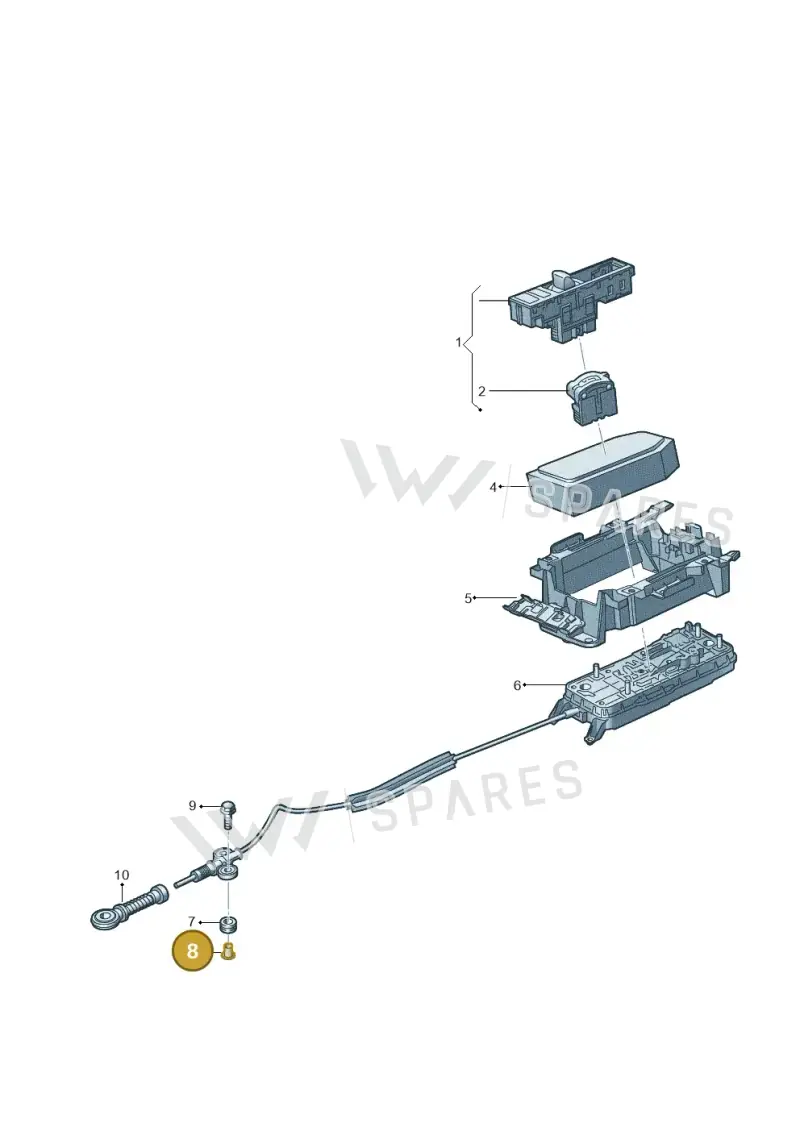 0C8713289A — Audi A3 Sportback (2019-2021) diagram 596713100, position 8