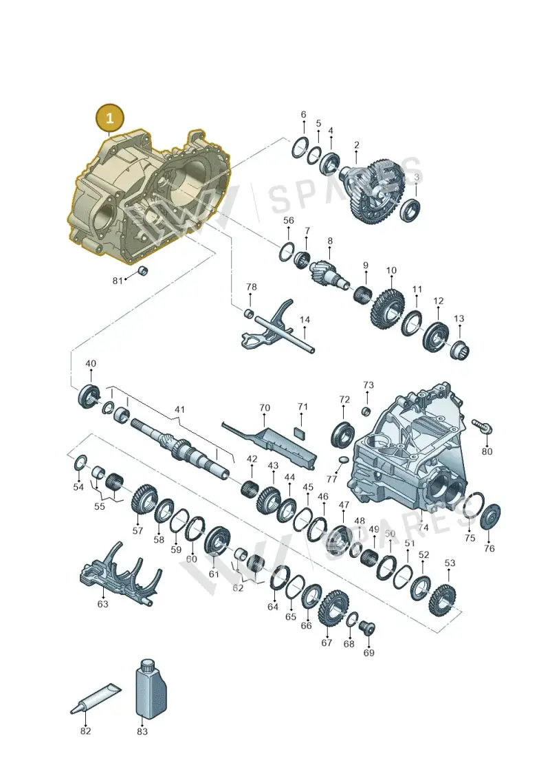 0C9301107L — Audi A3 Sportback (2019-2021) diagram 803311028, position 1