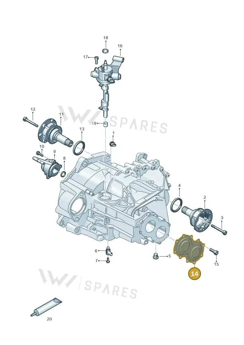 0C9301211C — Audi A3 Sportback (2019-2021) diagram 596300102, position 14
