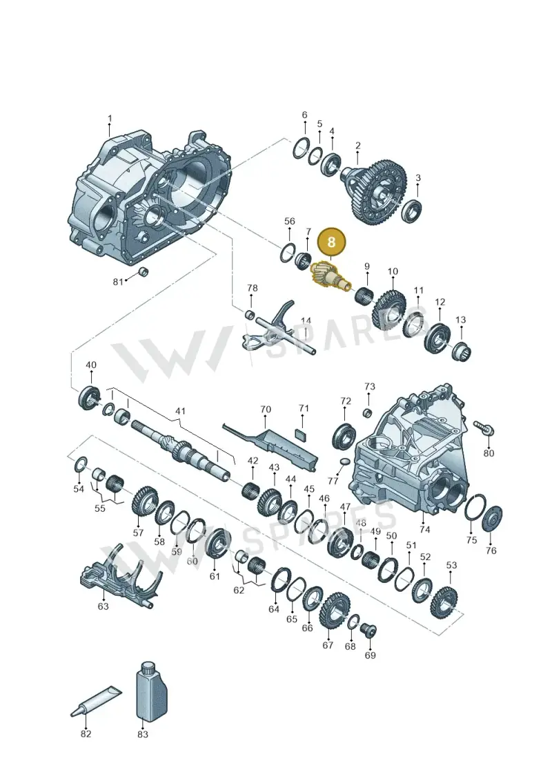 0C9311208T — Audi Q3 quattro (2018-2019) diagram 803311028, position 8