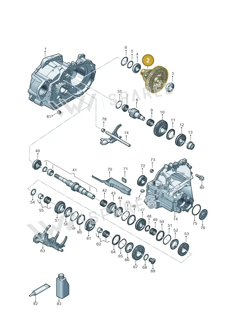0C9409021AN — Audi A3 Sportback (2019-2021) diagram 803311028, position 2