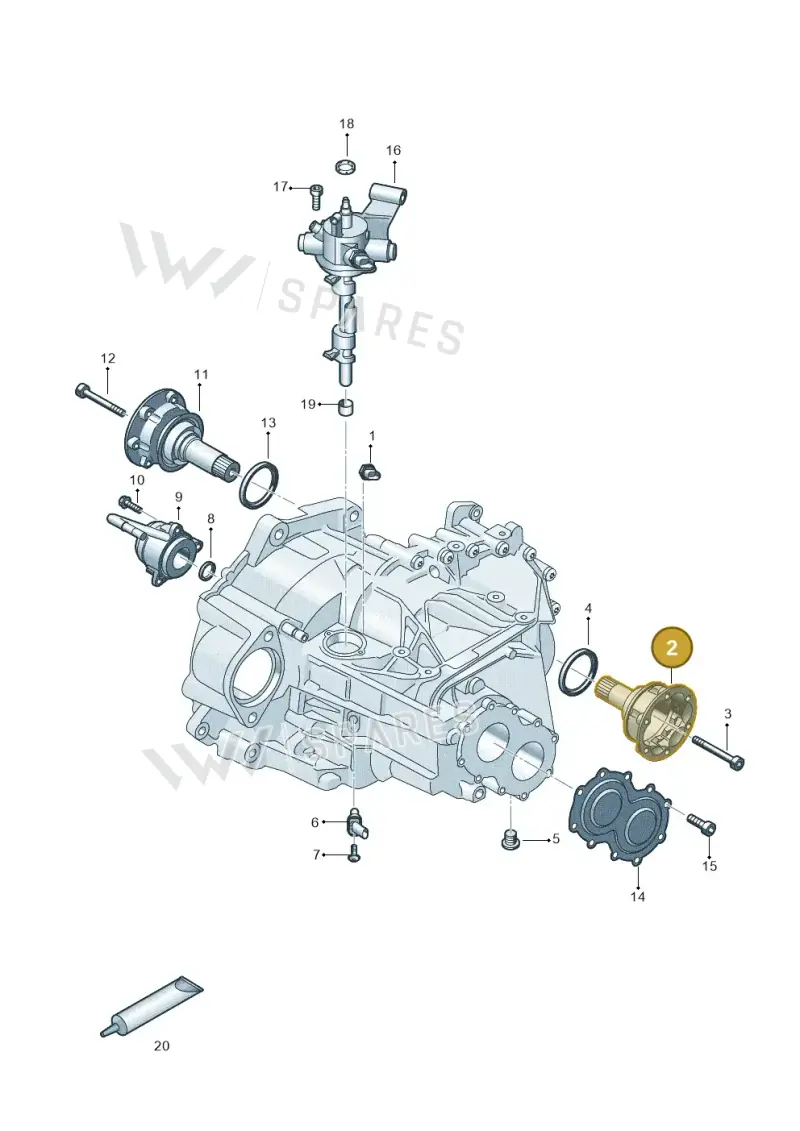 0C9409343E — Audi A3 Sportback (2019-2021) diagram 596300102, position 2