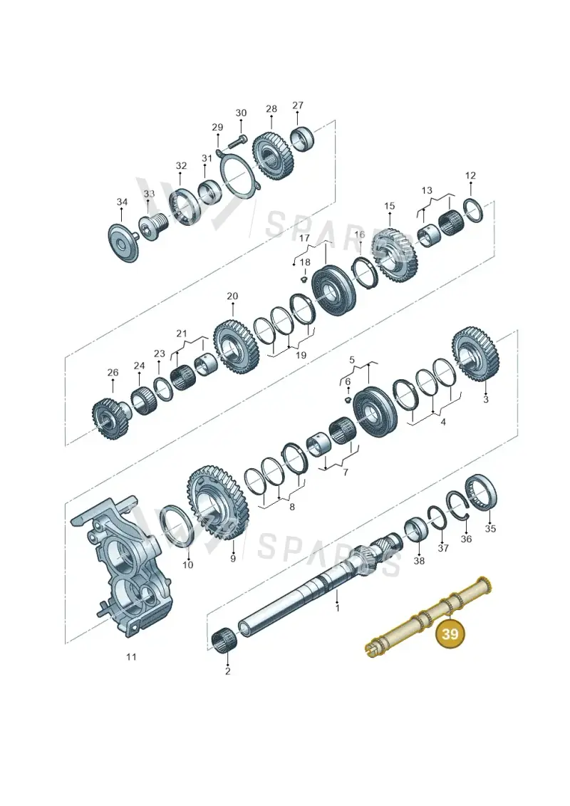 0CJ301442A — Audi A5 Limo 2.0 (2024-) diagram 849311100, position 39
