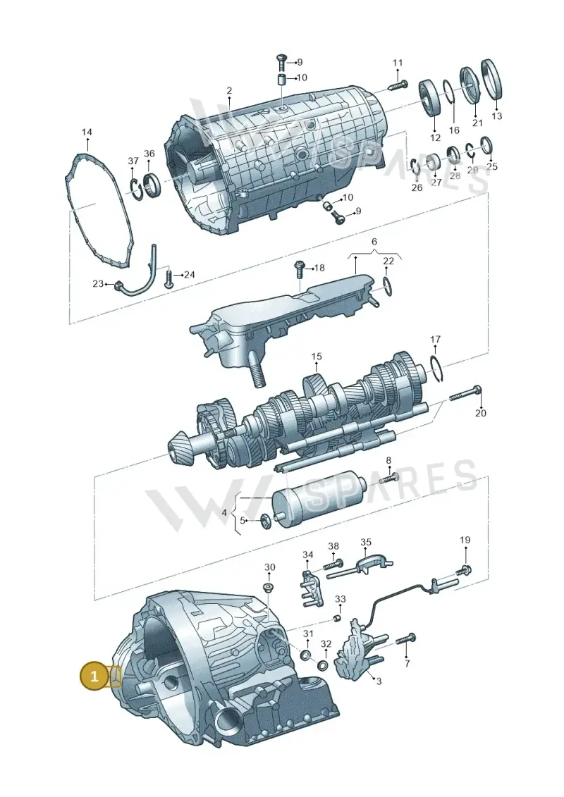 0CK301103S — Audi A6 2.0 (2018-) diagram 897325880, position 1