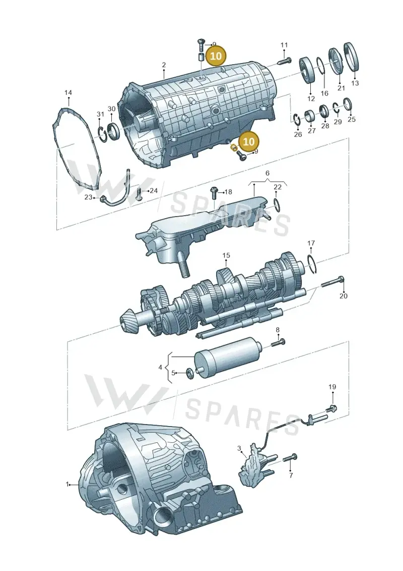 0CK301153 — Audi A6 (2018-2025) diagram 896325610, position 10