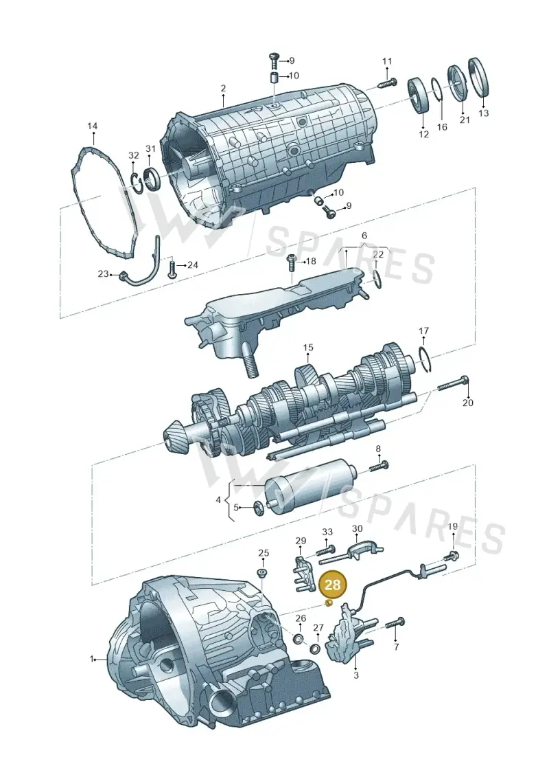 0CK301413 — Audi A6 2.0 (2018-) diagram 798325810, position 28