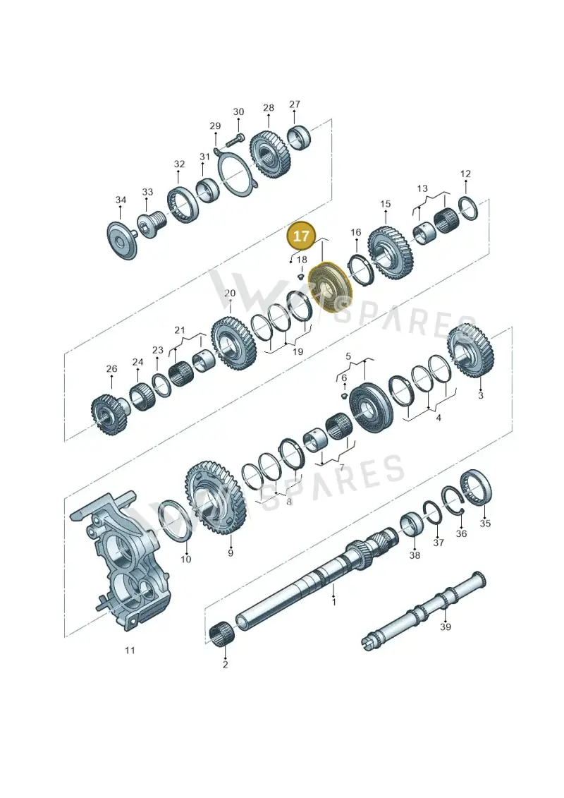 0CK311089C — Audi A5 Limousine (2024-2025) diagram 849311100, position 17