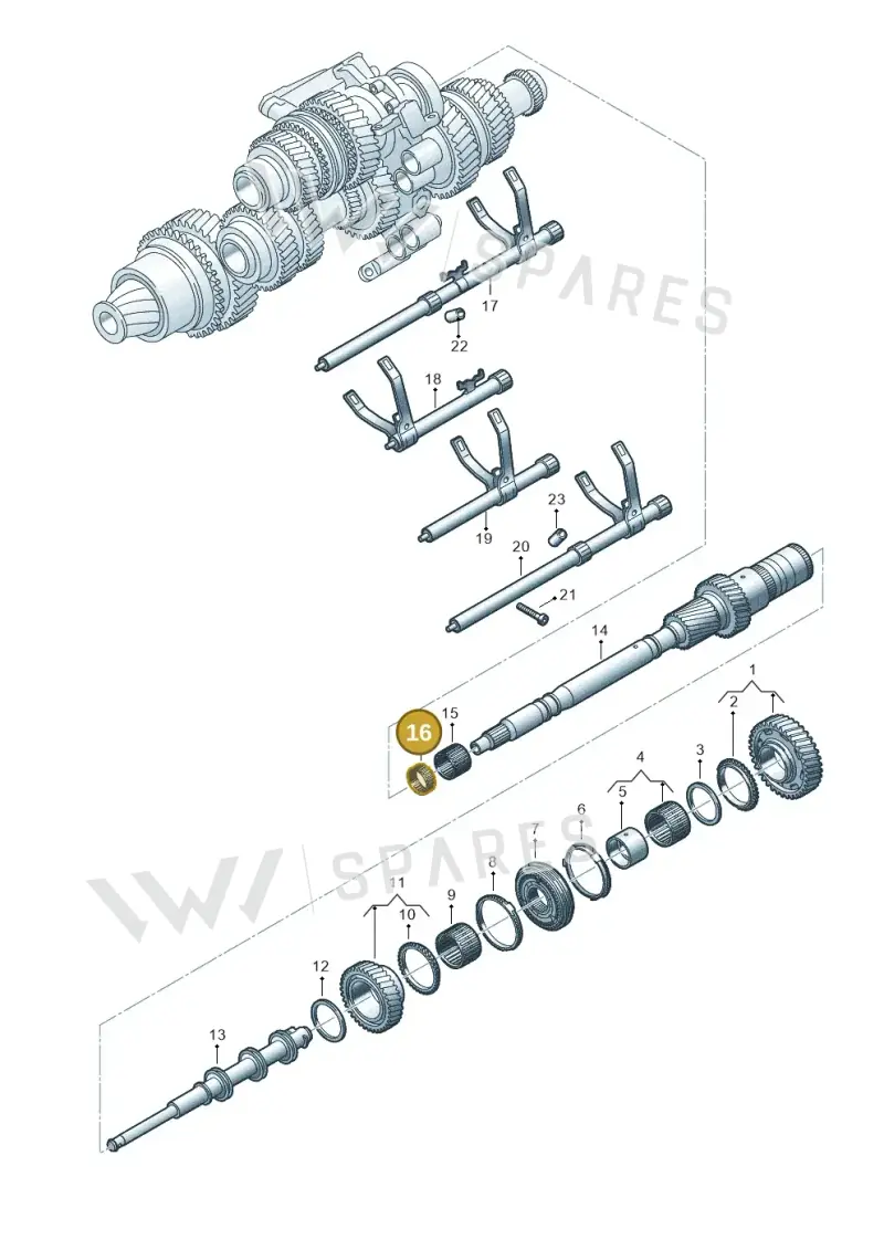 0CK311228 — Audi A6 1.8 (2015-2019) diagram 849311950, position 16