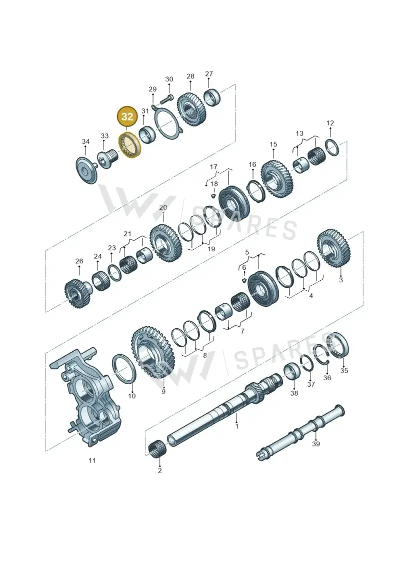 0CK311372A — Audi A5 Limo 2.0 (2024-) diagram 849311100, position 32