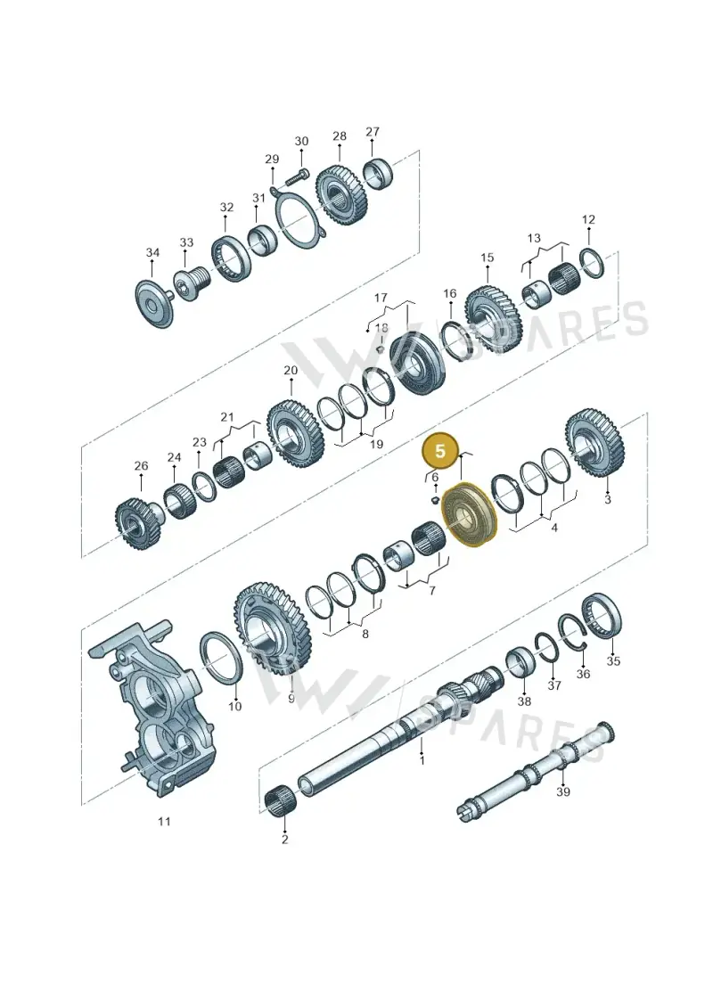 0CK311776B — Audi A6 2.0 (2018-) diagram 849311100, position 5