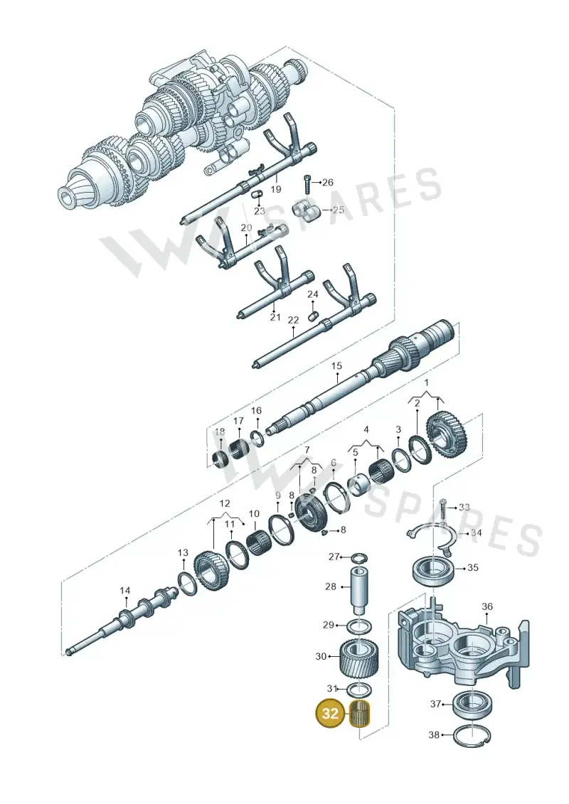0CK311825 — Audi A5 Limo 2.0 (2024-) diagram 849311095, position 32