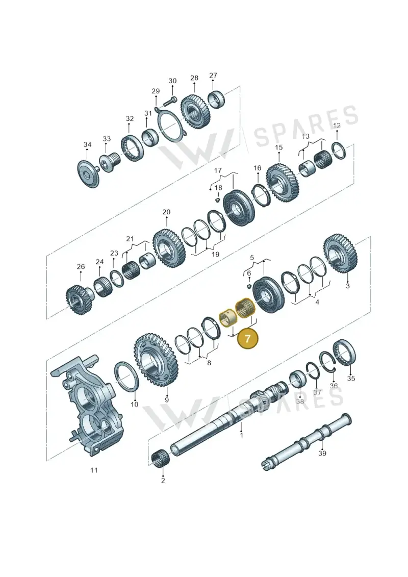 0CK311937A — Audi A5 Limo 2.0 (2024-) diagram 849311100, position 7