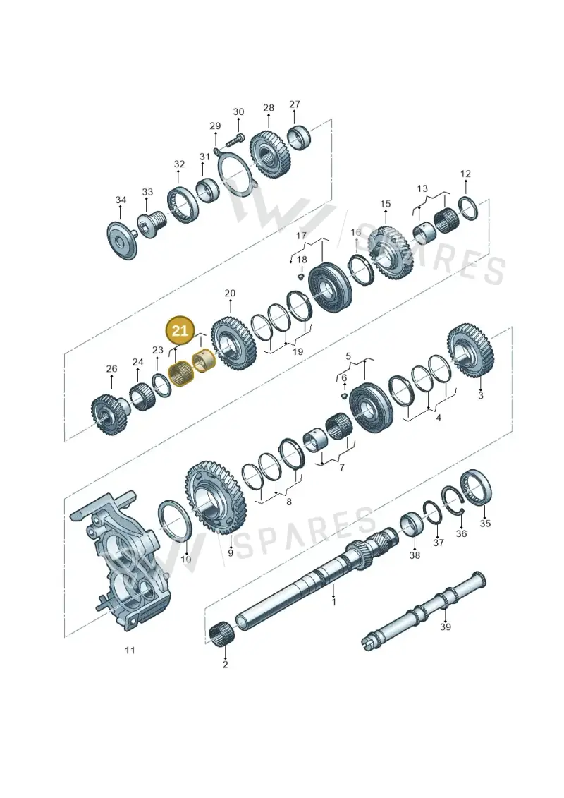 0CK311937 — Audi A5 Limo 2.0 (2024-) diagram 849311100, position 21