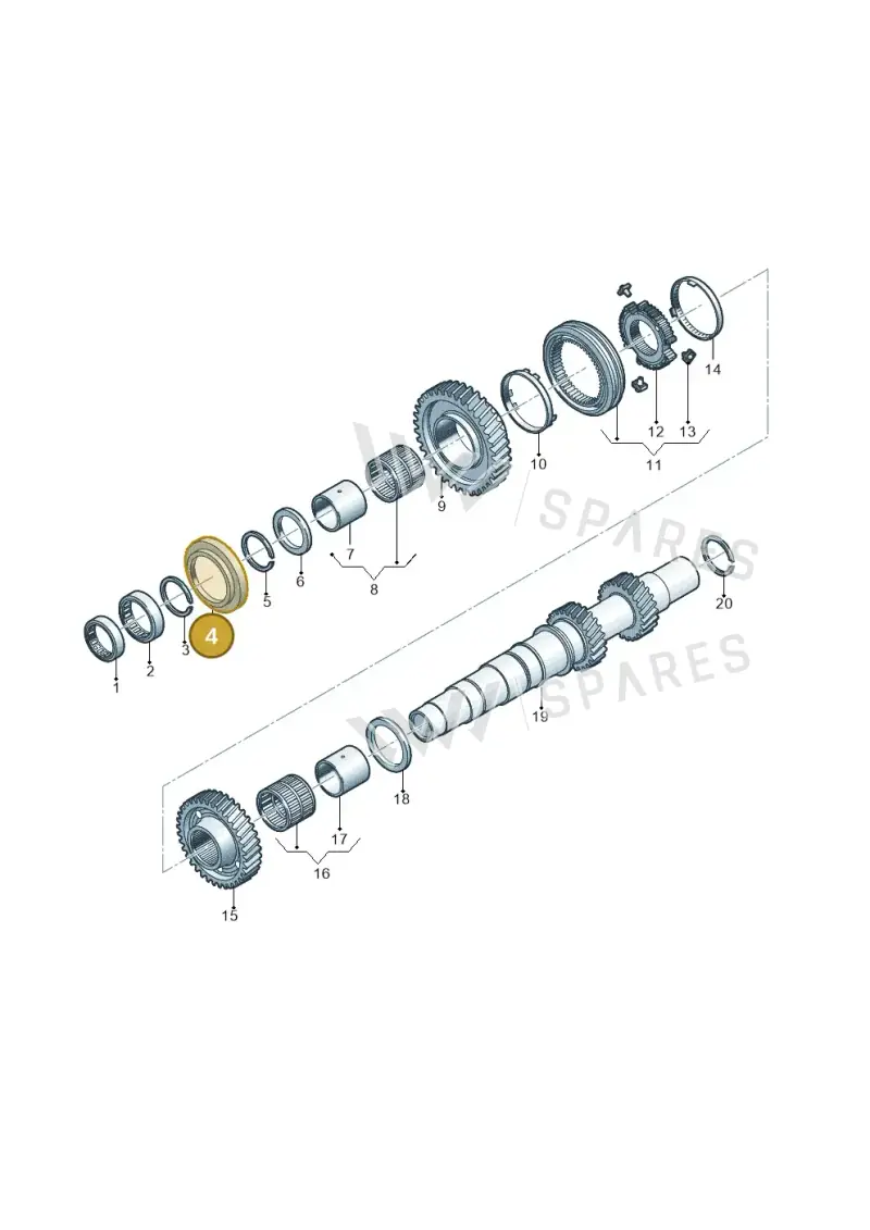 0CK331291C — Audi A5 Limo 2.0 (2024-) diagram 849311970, position 4