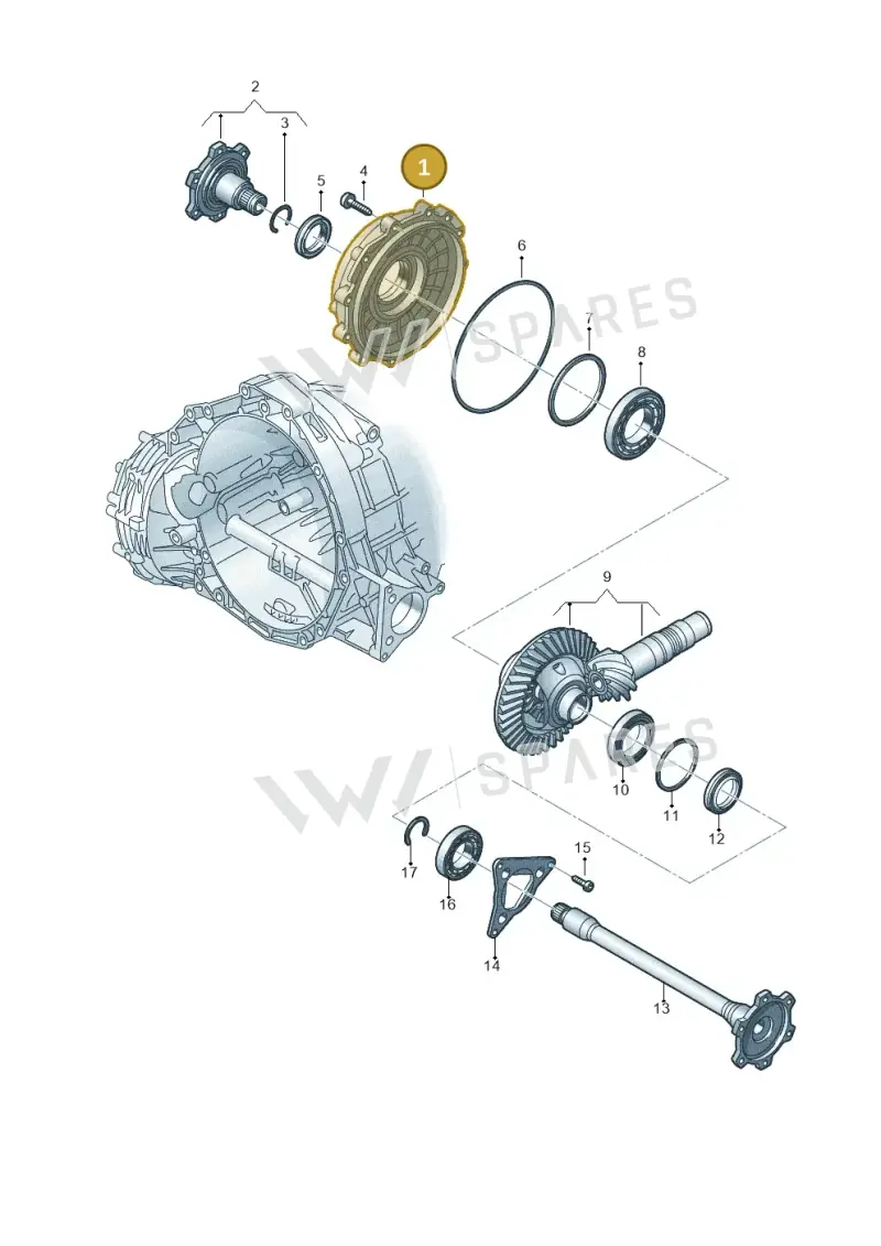 0CK409131 — Audi A6 1.8 (2015-2019) diagram 717409120, position 1