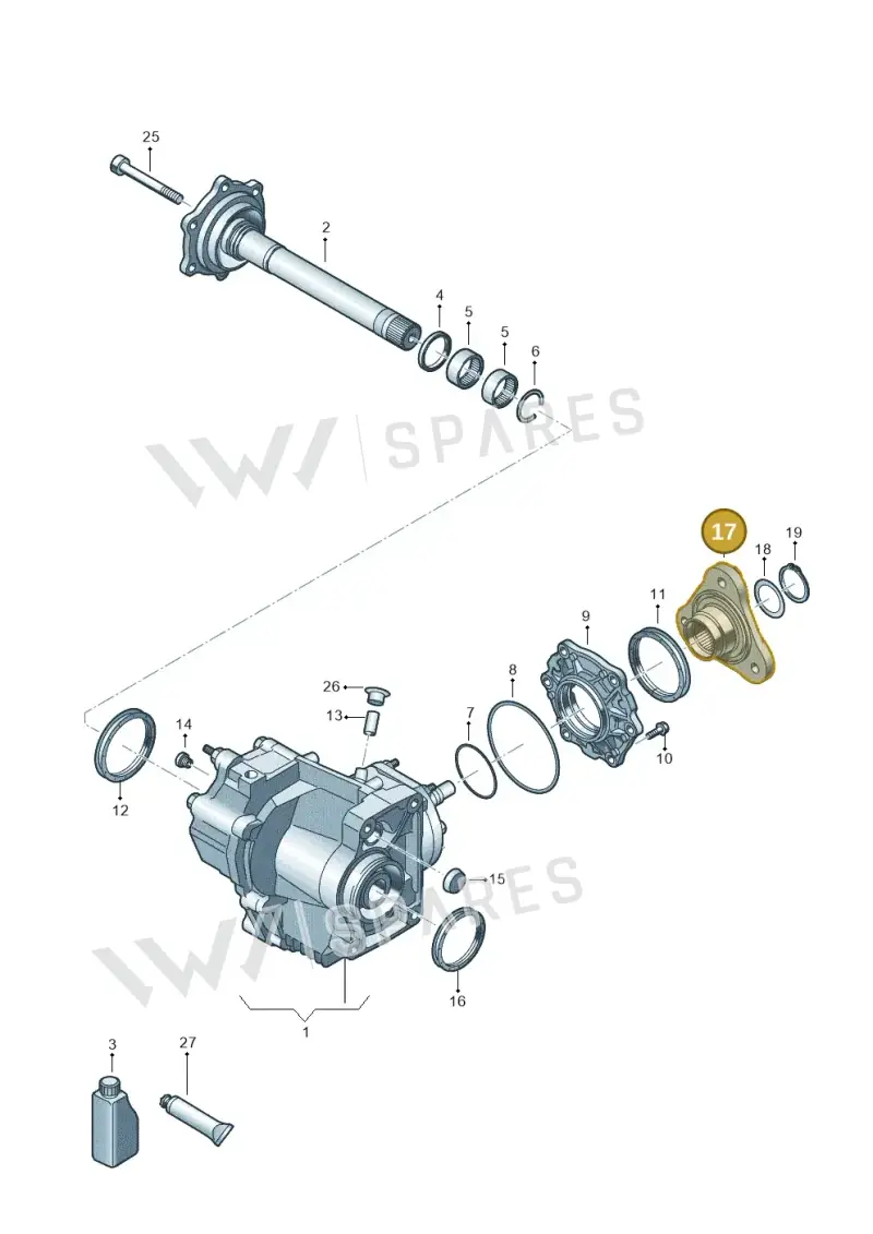 0CP409273 — Audi A3 Sportback (2016-2020) diagram 409053031, position 17