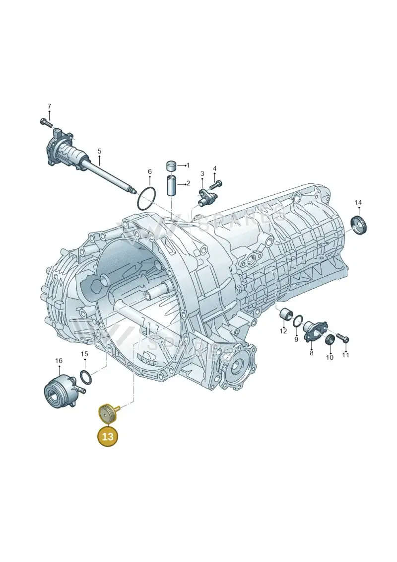 0CS301467C — Audi A6 1.8 (2015-2019) diagram 717301340, position 13