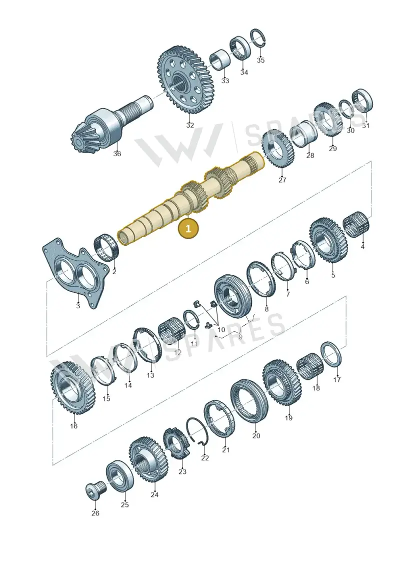 0CS307215AA — Audi A5 Sportback (2016-2020) diagram 798311350, position 1