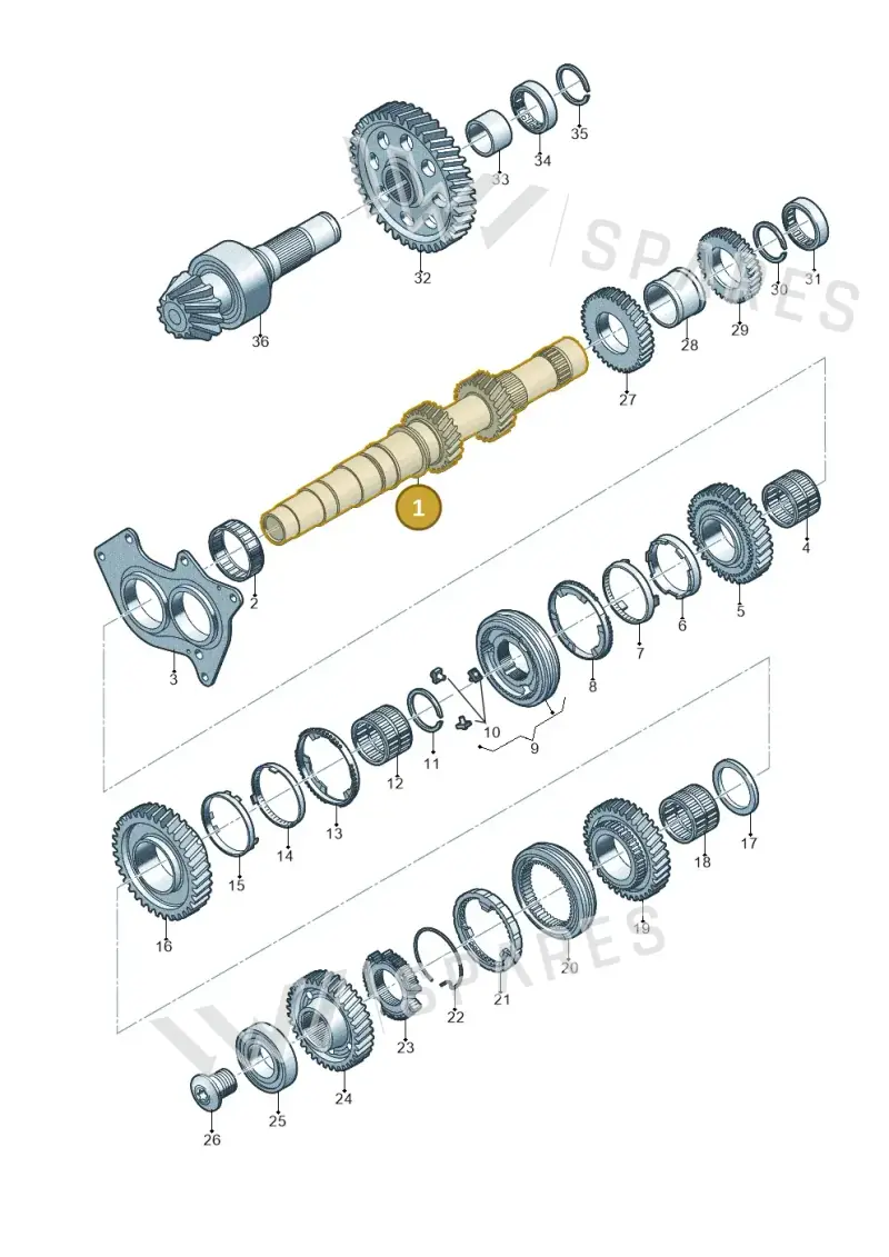 0CS307215K — Audi A4 2.0 (2015-2019) diagram 798311350, position 1