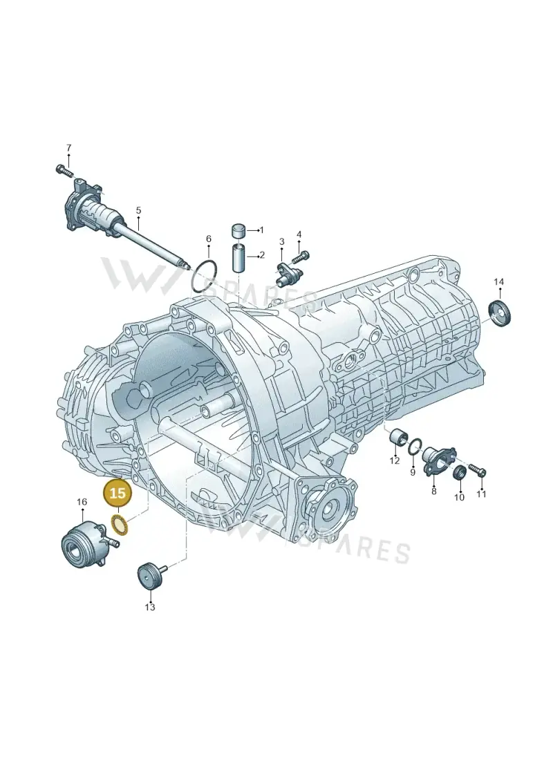0CS311113A — Audi A6 1.8 (2015-2019) diagram 717301340, position 15