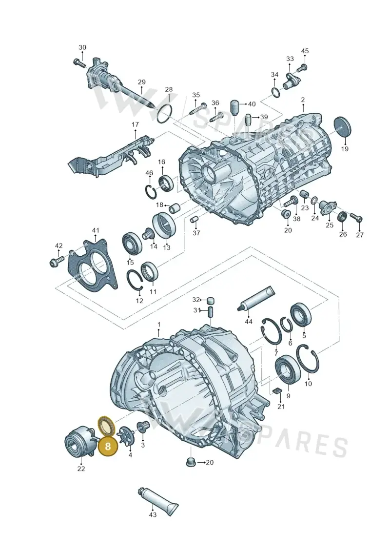 0CS311113A — Audi A4 2.0 (2015-2019) diagram 798301310, position 8
