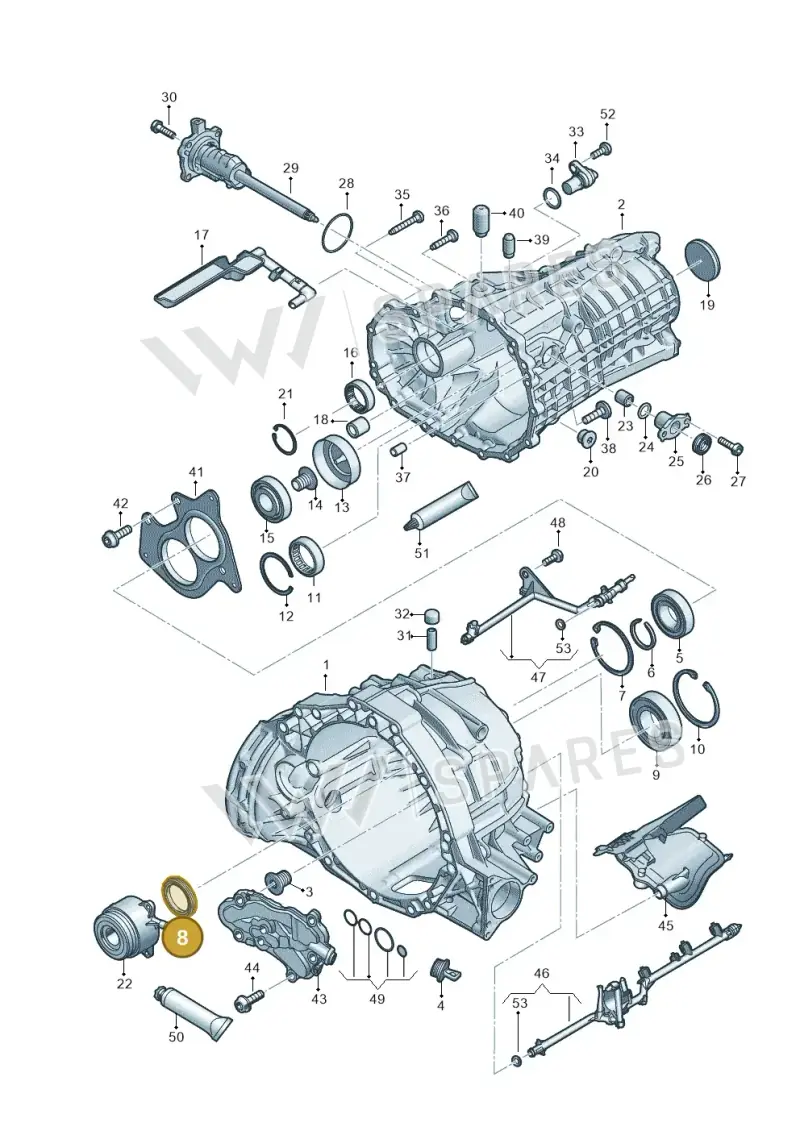 0CS311113A — Audi Q5 (2016-2020) diagram 897301300, position 8