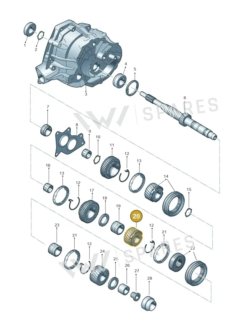 0CS311131D — Audi A5 Sportback (2011-2017) diagram 647311550, position 20