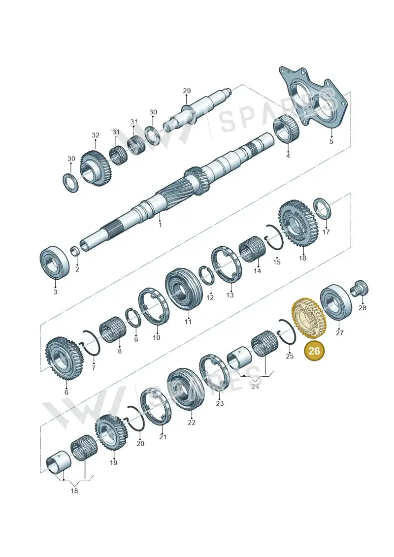 0CS311149A — Audi A5 Sportback (2016-2020) diagram 798311300, position 26