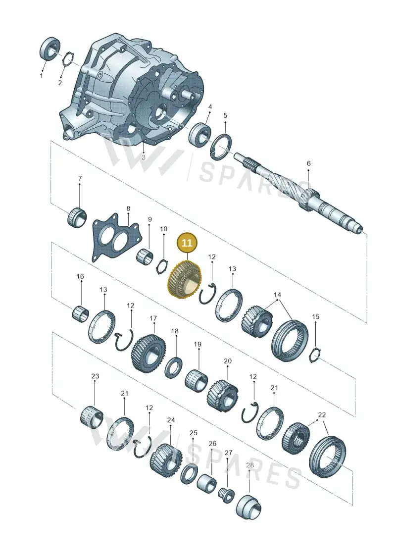0CS311159D — Audi Q5 qu. 2.0 TDI (2012-2017) diagram 647311550, position 11