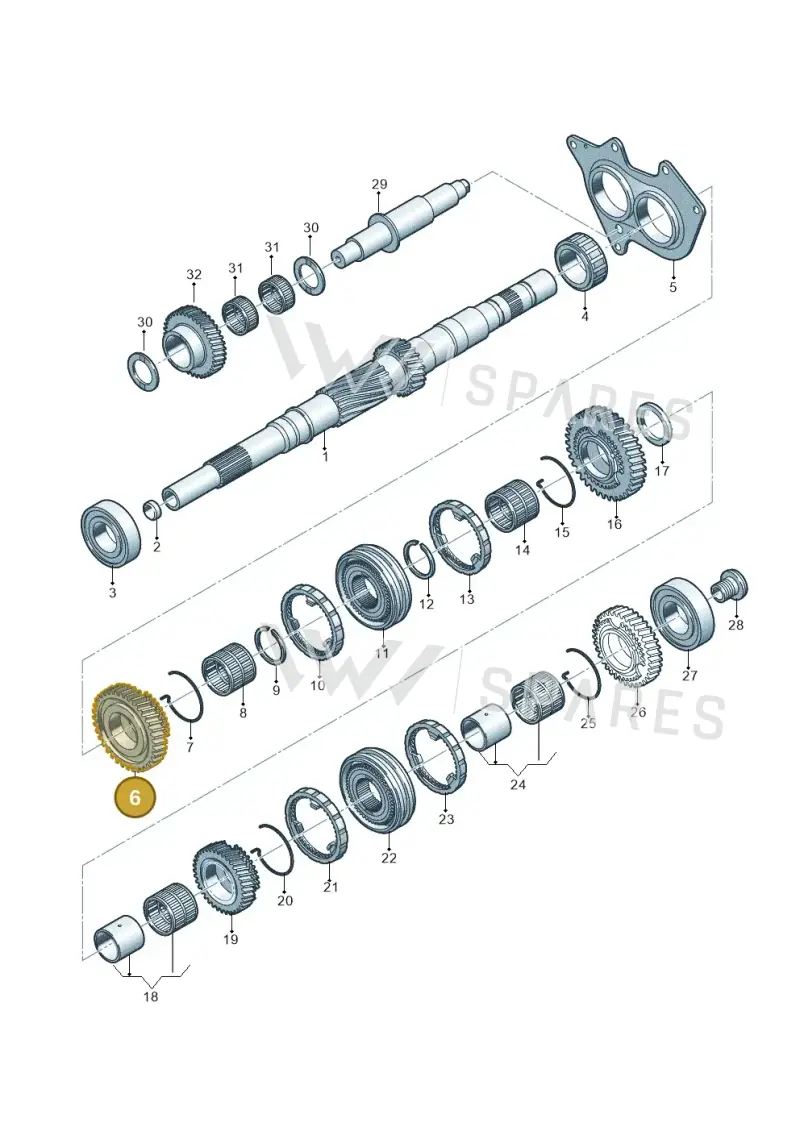 0CS311159G — Audi A5 Sportback (2016-2020) diagram 798311300, position 6