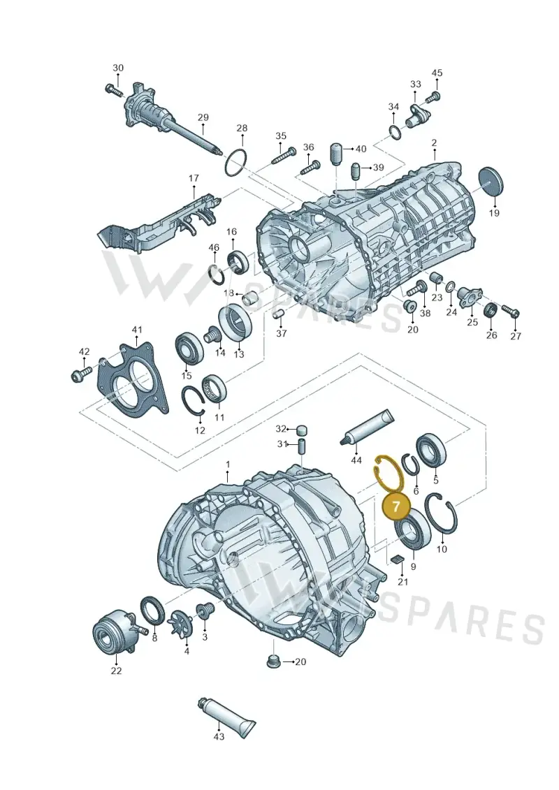 0CS311187A — Audi A4 2.0 (2015-2019) diagram 798301310, position 7