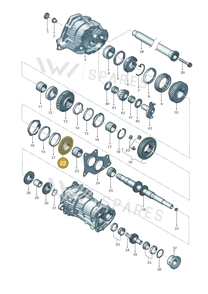 0CS311260A — Audi Q5 qu. 2.0 TDI (2012-2017) diagram 647311600, position 22