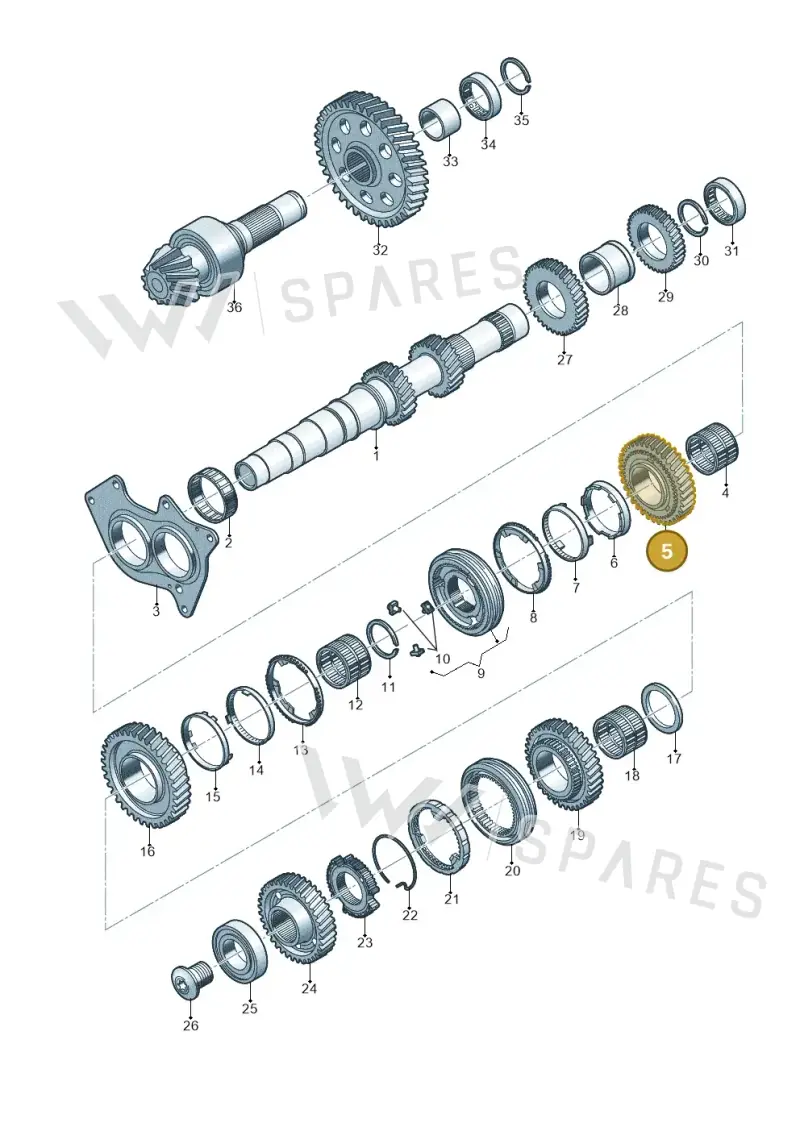 0CS311260D — Audi A5 Sportback (2016-2020) diagram 798311350, position 5