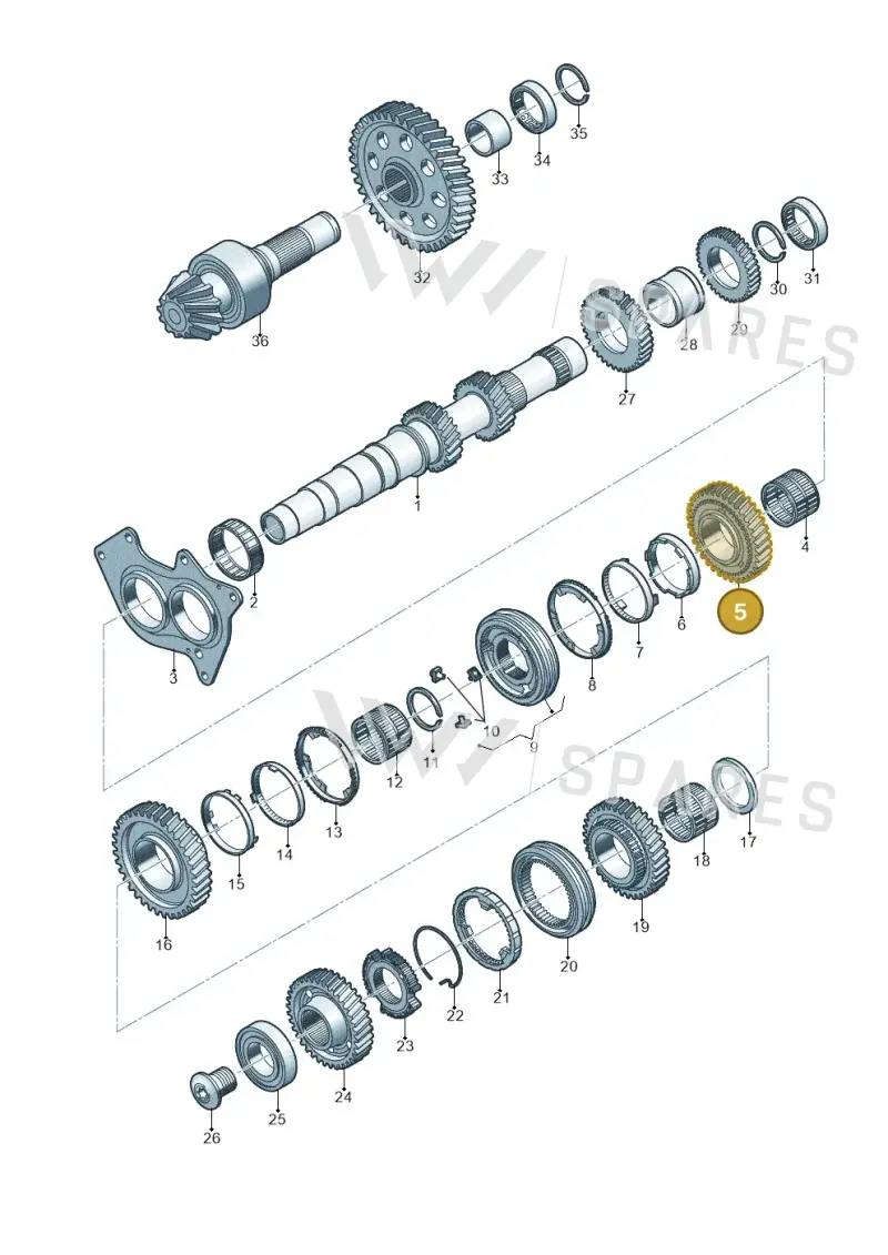 0CS311260E — Audi Q5 (2016-2020) diagram 798311350, position 5