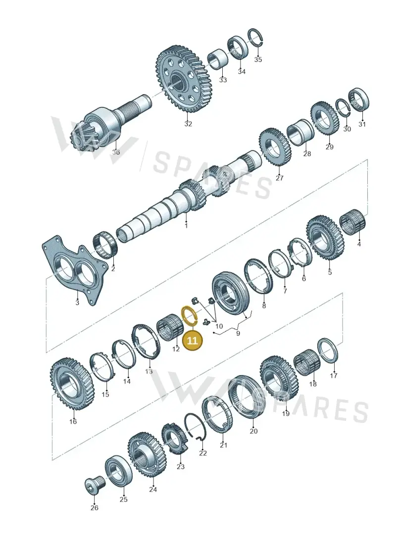 0CS311287B — Audi Q5 (2016-2020) diagram 798311350, position 11