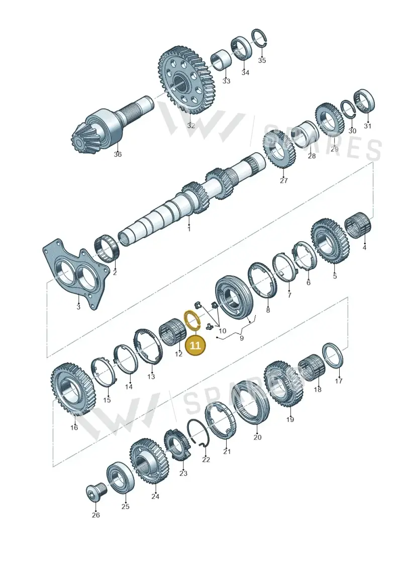 0CS311287C — Audi Q5 (2016-2020) diagram 798311350, position 11
