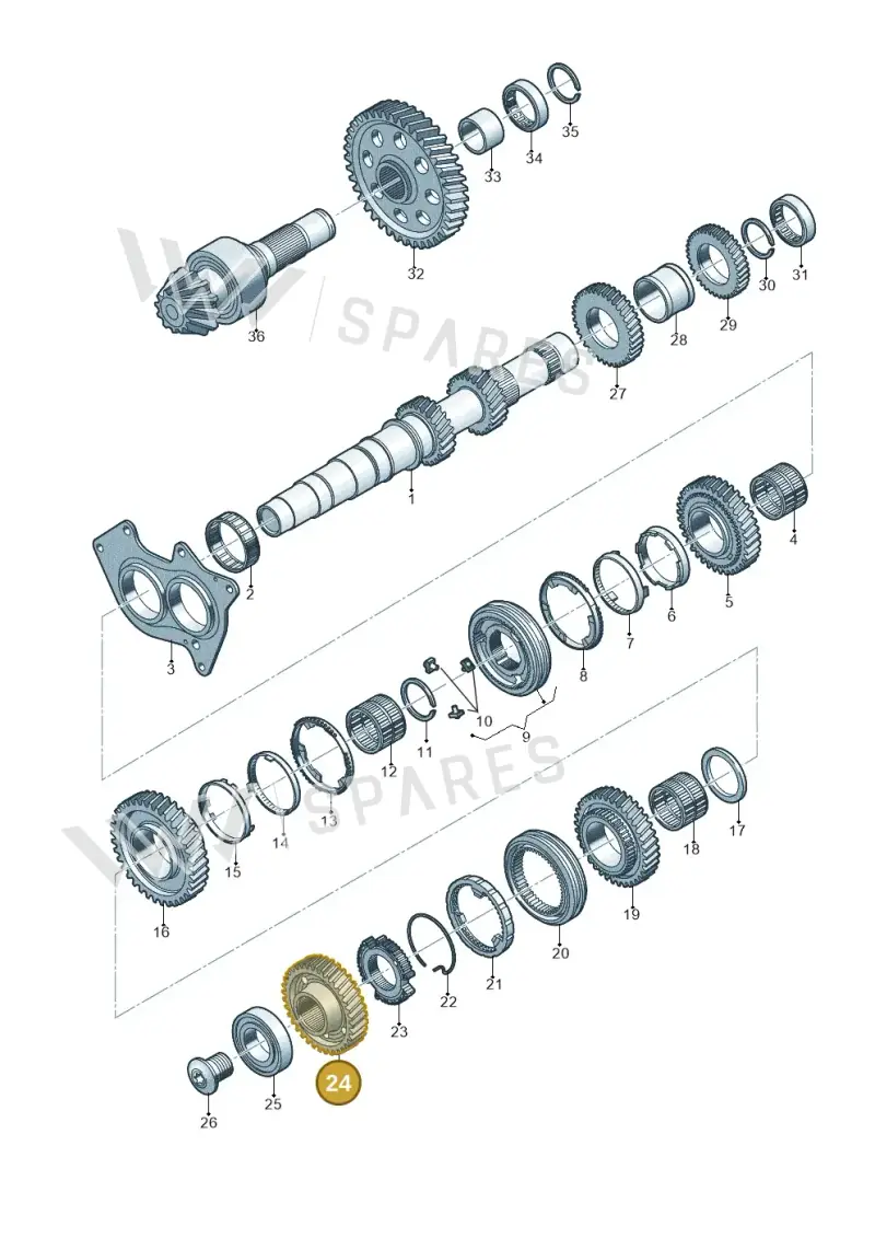 0CS311345J — Audi Q5 (2016-2020) diagram 798311350, position 24