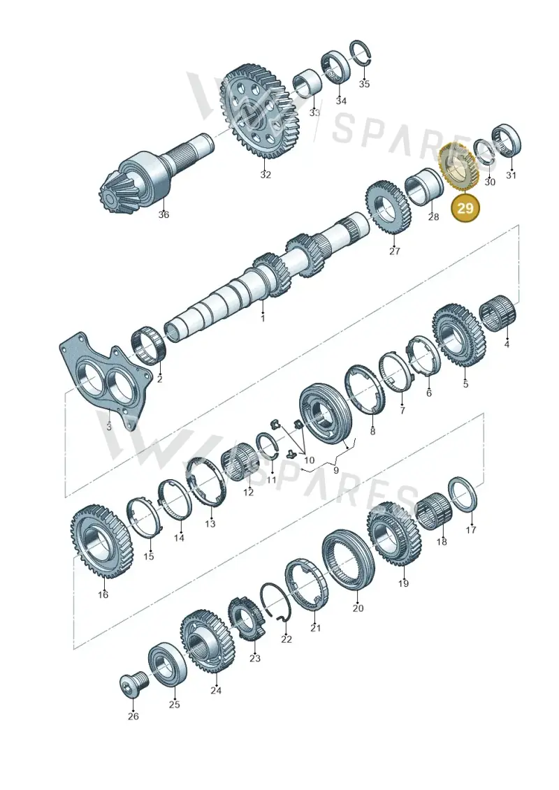 0CS311351F — Audi A4 2.0 (2015-2019) diagram 798311350, position 29