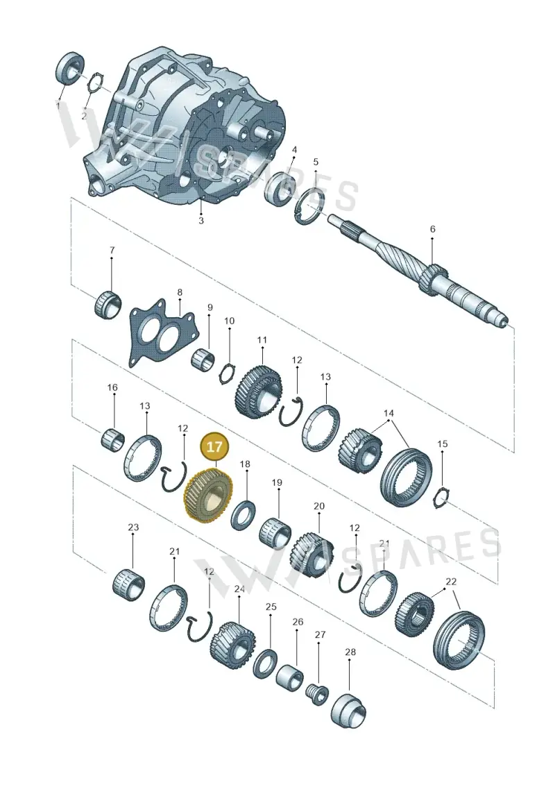 0CS311362D — Audi Q5 qu. 2.0 TDI (2012-2017) diagram 647311550, position 17