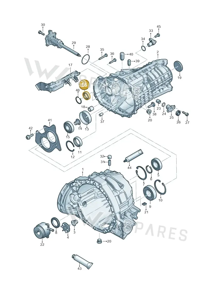0CS311373 — Audi A4 2.0 (2015-2019) diagram 798301310, position 16