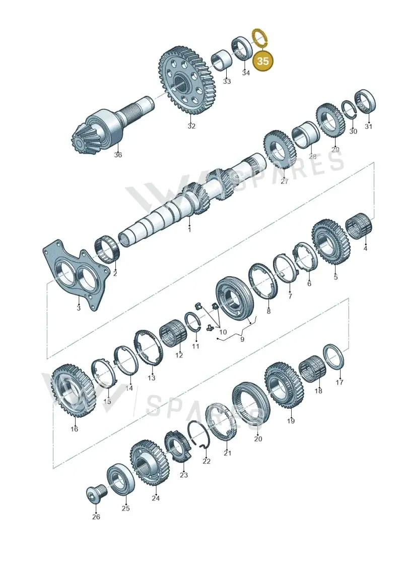 0CS311381D — Audi Q5 (2016-2020) diagram 798311350, position 35