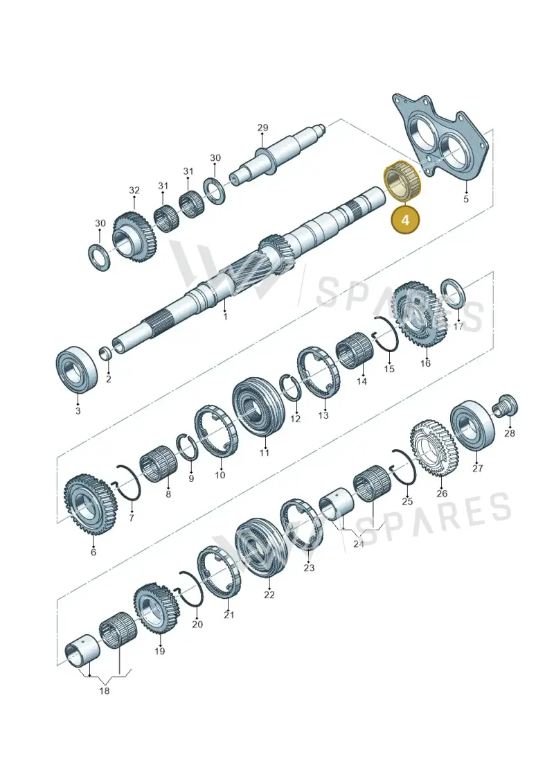 0CS311431 — Audi A5 Sportback (2016-2020) diagram 798311300, position 4